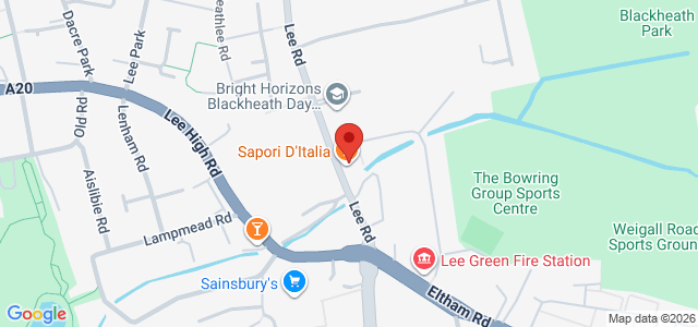 Map showing Sapori d Italia in London